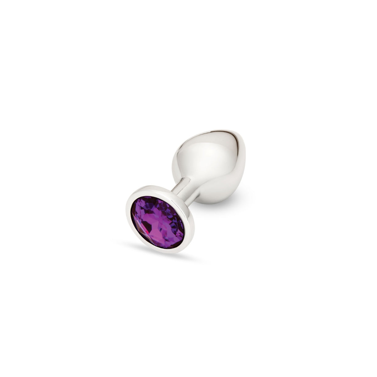 Metal Butt Plugs Me You Us | Crystal Jewels Purple Medium Metal Plug - Purple Jewel    | Awaken My Sexuality