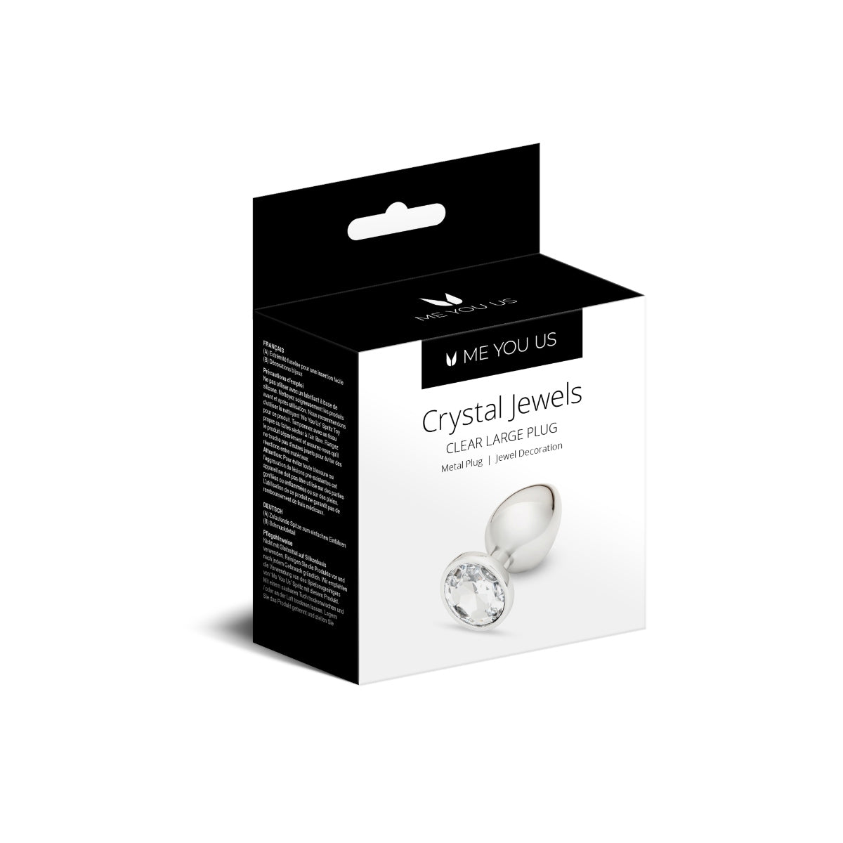 Metal Butt Plugs Me You Us | Crystal Jewels Clear Large Metal Plug - Clear Jewel    | Awaken My Sexuality