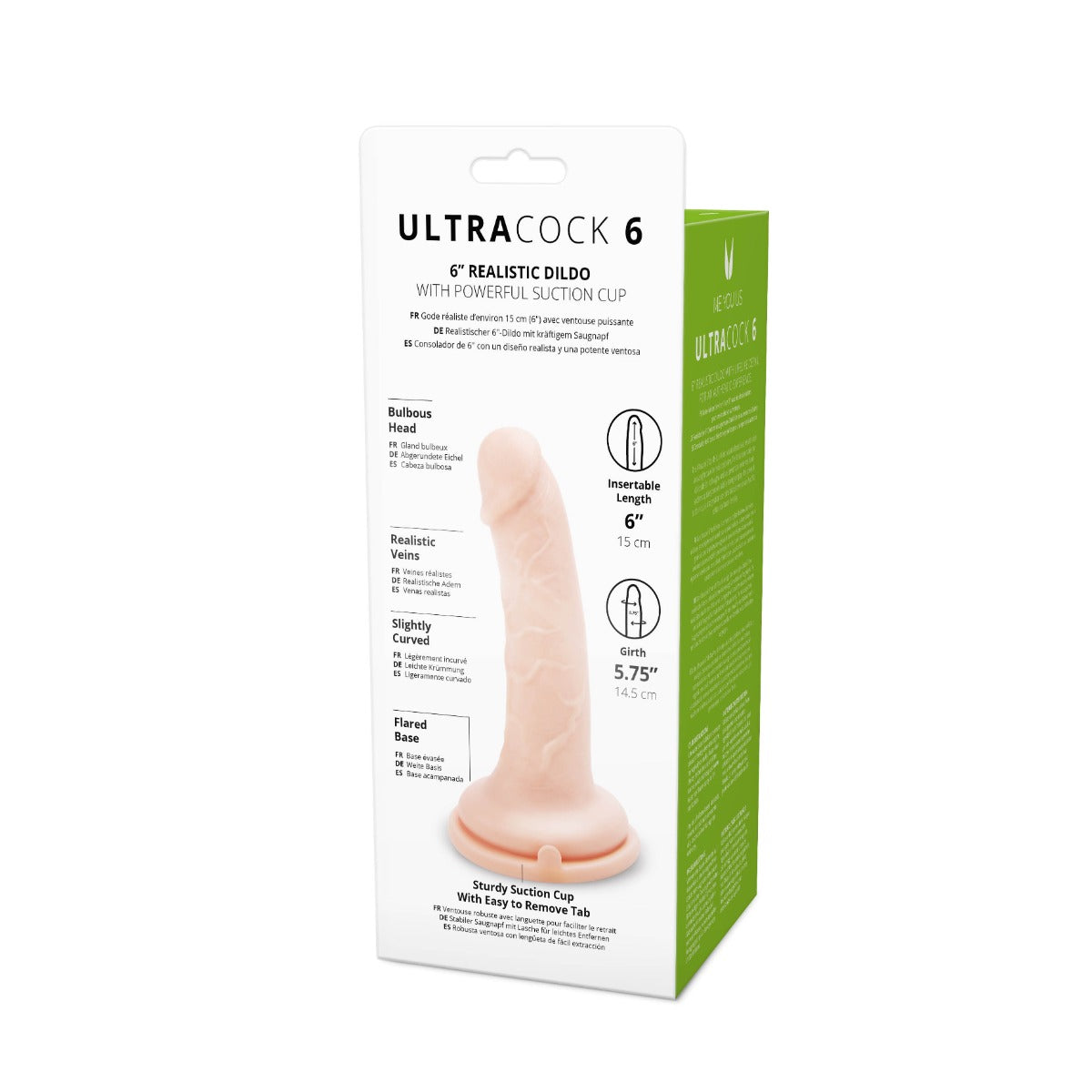 Suction Base Dildos Me You Us Ultra Cock 6" Realistic Dildo | Flesh    | Awaken My Sexuality