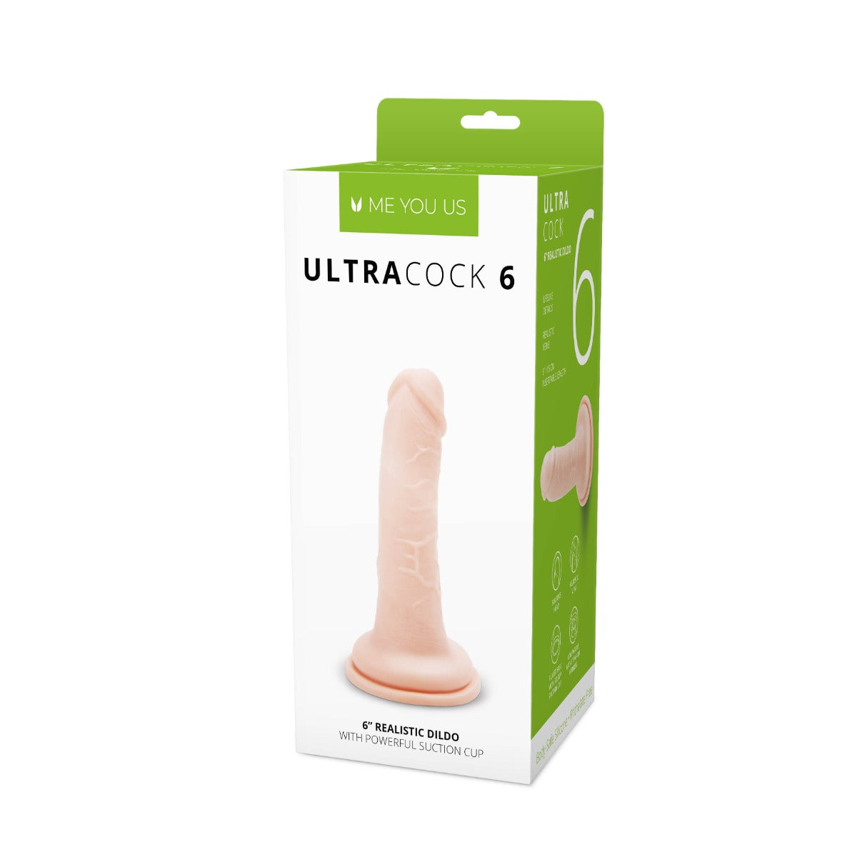 Suction Base Dildos Me You Us Ultra Cock 6" Realistic Dildo | Flesh    | Awaken My Sexuality