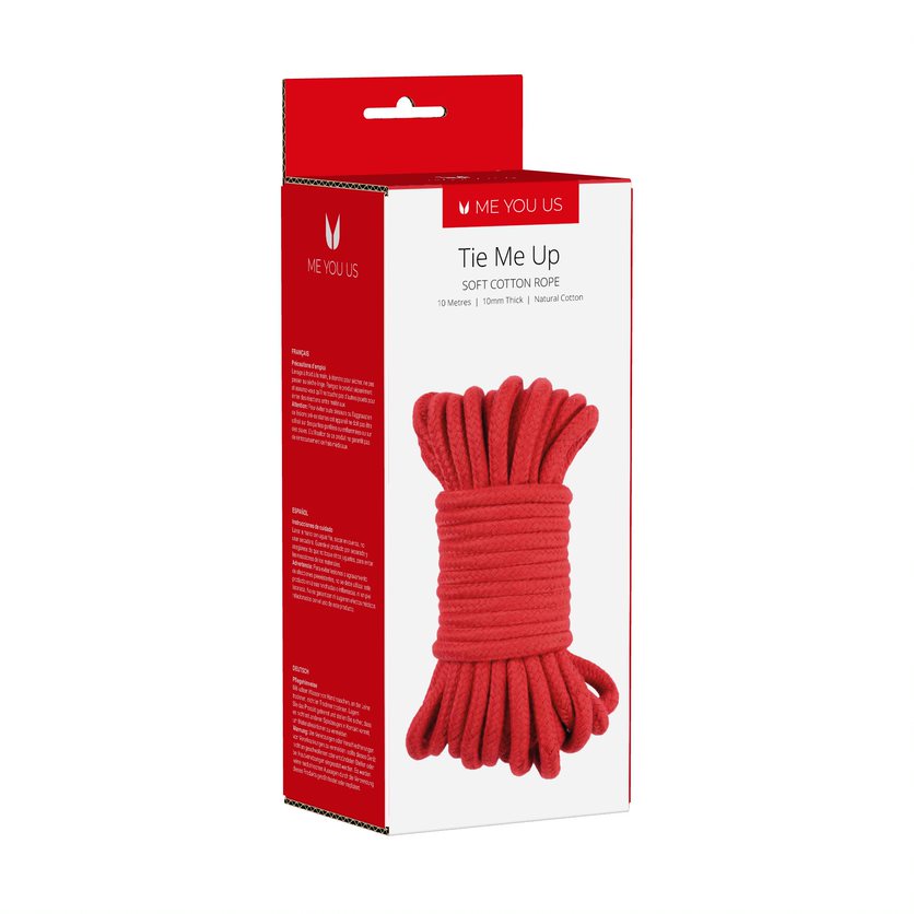 Bondage Rope & Tape Me You Us | Tie Me Up Soft Cotton Rope - Red 10m    | Awaken My Sexuality