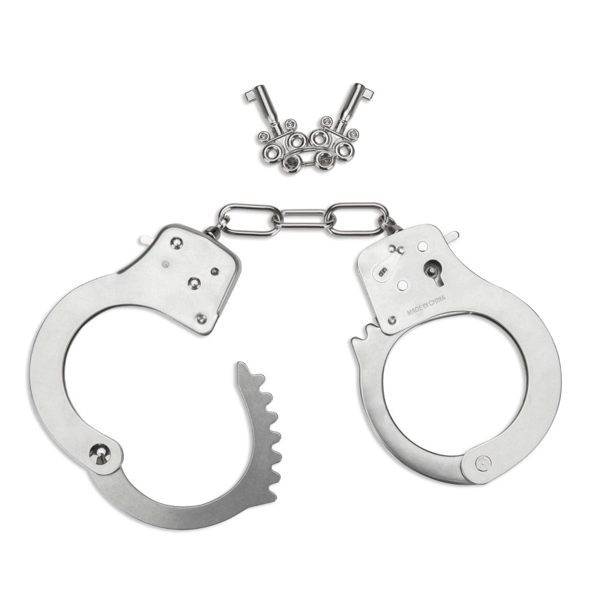 Handcuffs Me You Us | Bondage Metal Handcuffs - Stainless Steel    | Awaken My Sexuality