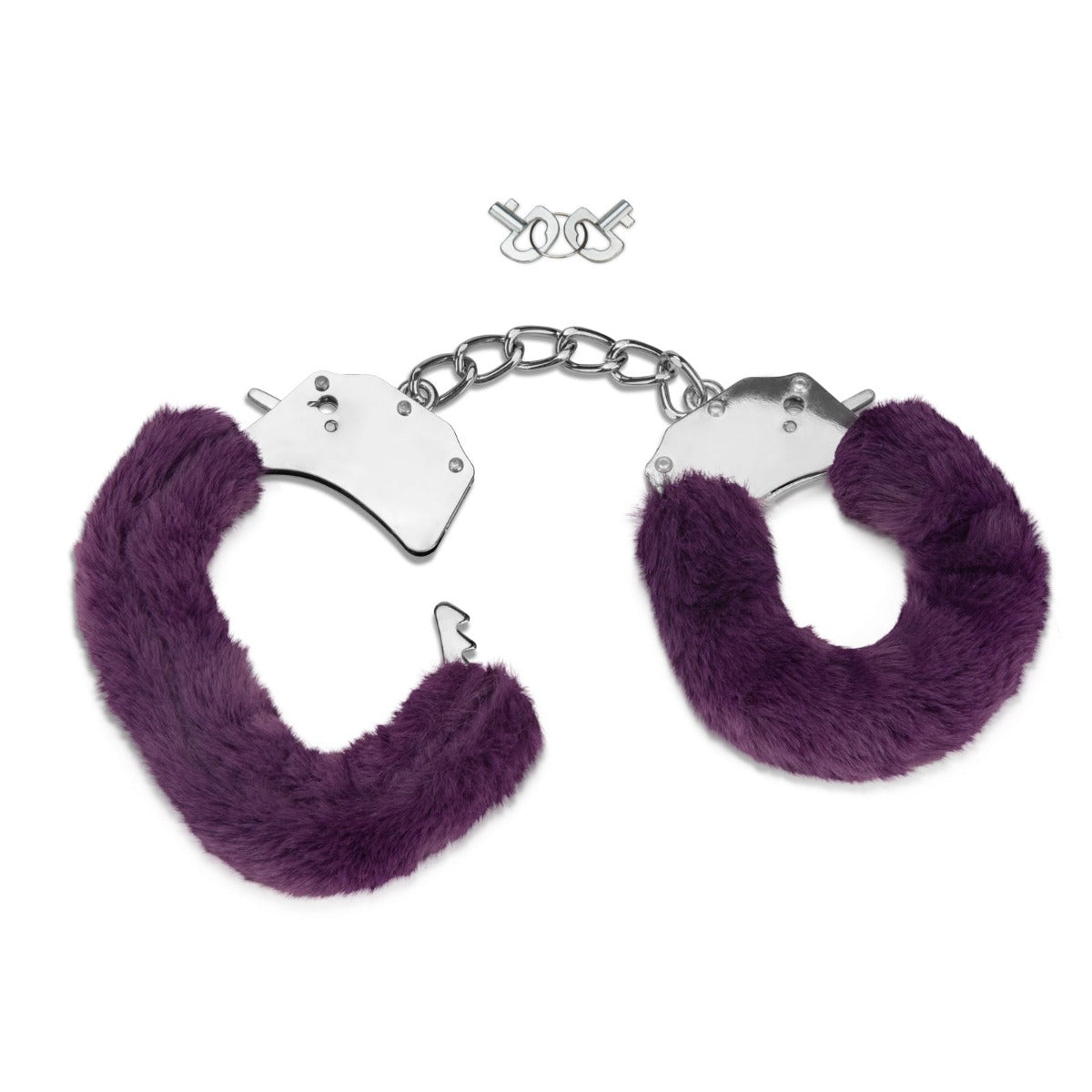 Handcuffs Me You Us | Furry Handcuffs Soft Faux Feather - Purple    | Awaken My Sexuality