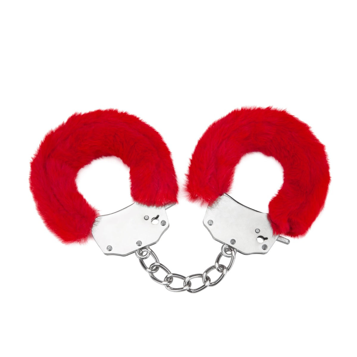 Handcuffs Me You Us | Furry Handcuffs Soft Faux Feather - Red    | Awaken My Sexuality