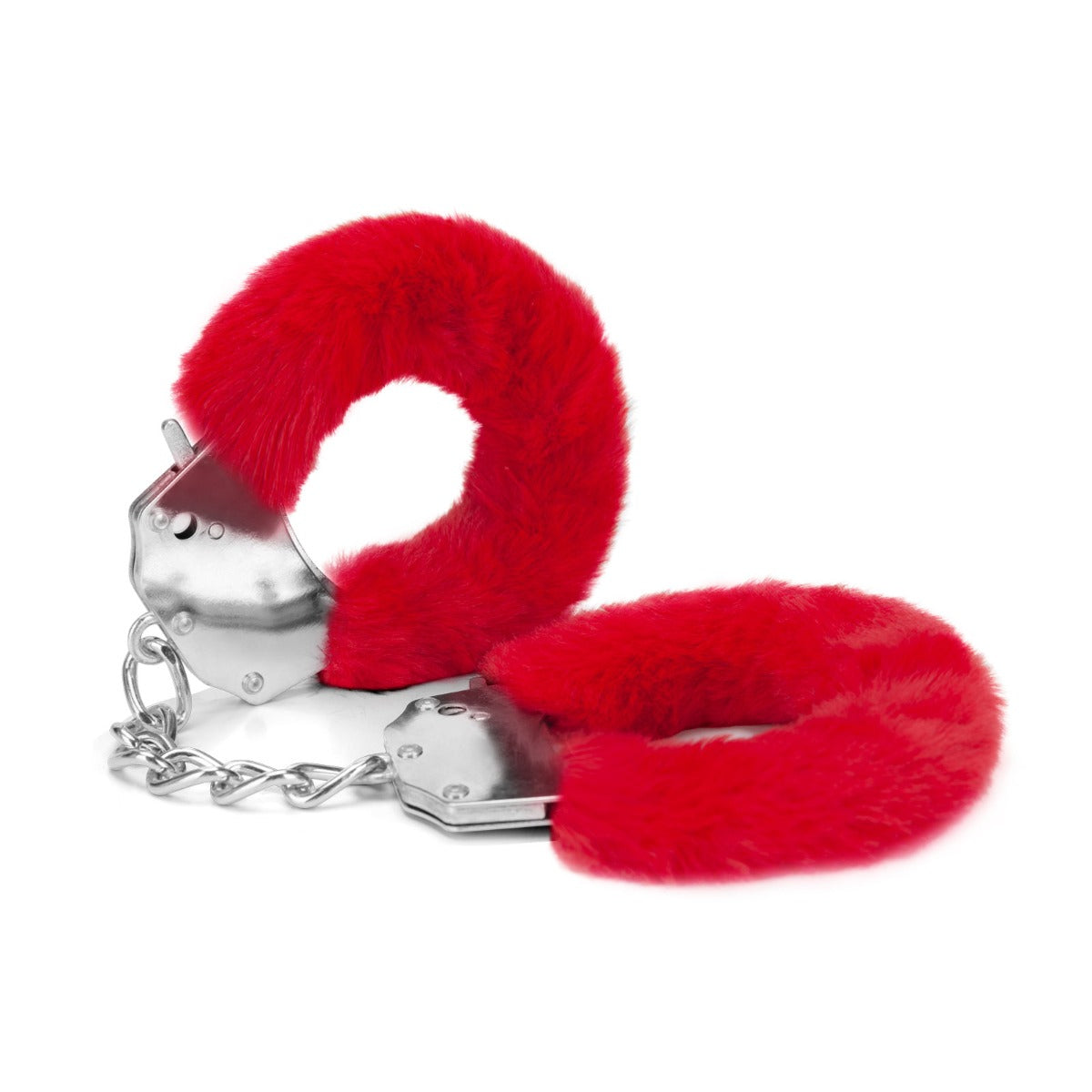 Me You Us | Furry Handcuffs Soft Faux Feather - Red