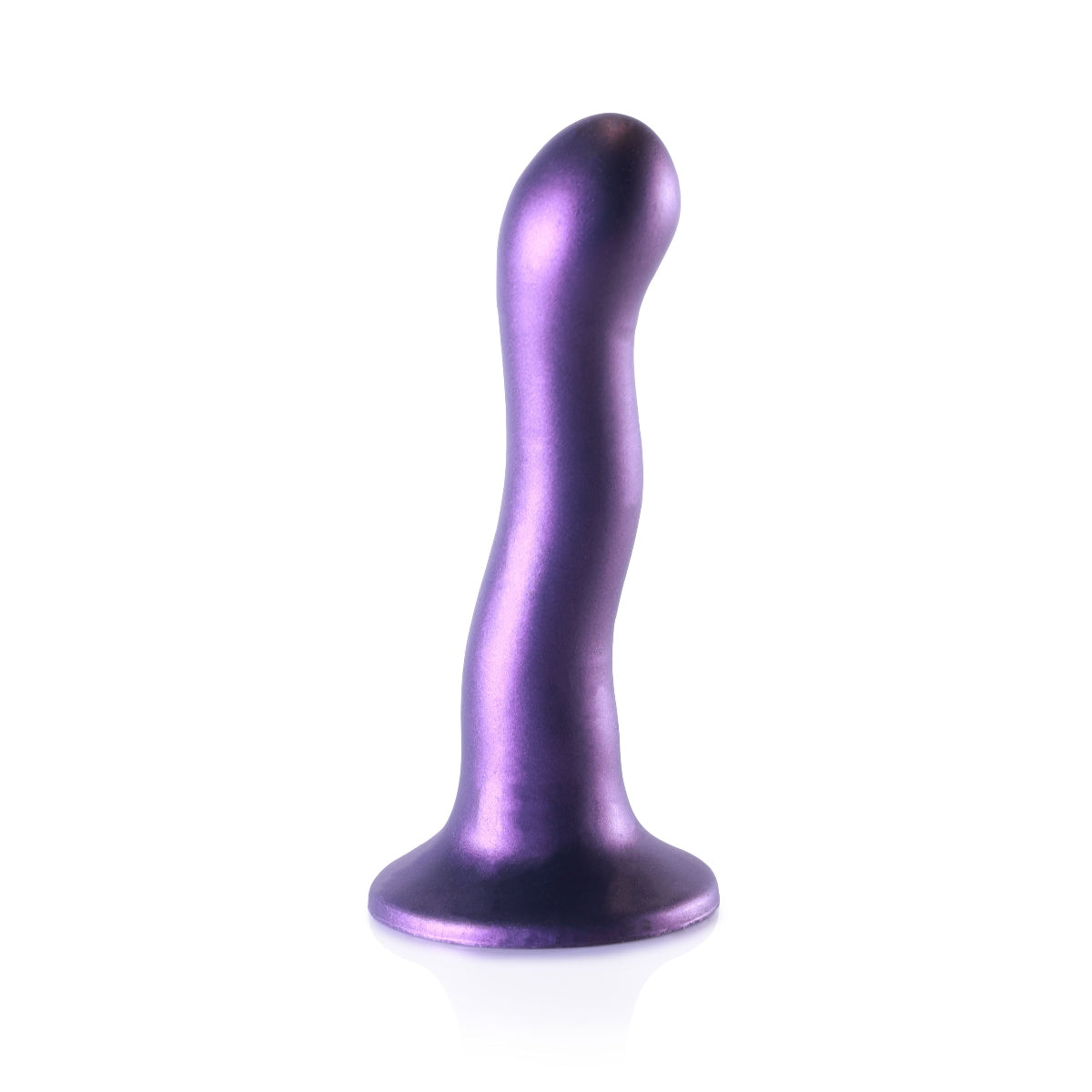  Ouch Ultra Soft Silicone Curvy G Spot Dildo 7inch Metallic Purple    | Awaken My Sexuality