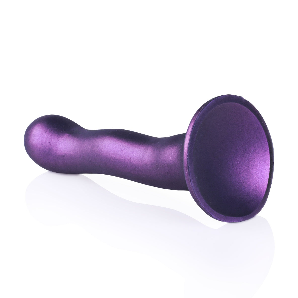  Ouch Ultra Soft Silicone Curvy G Spot Dildo 7inch Metallic Purple    | Awaken My Sexuality