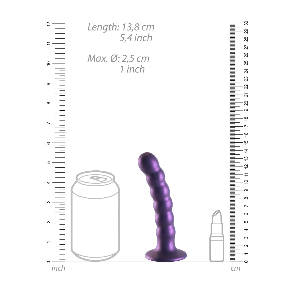  Ouch Beaded Silicone G Spot Dildo 5inch Metallic Purple    | Awaken My Sexuality