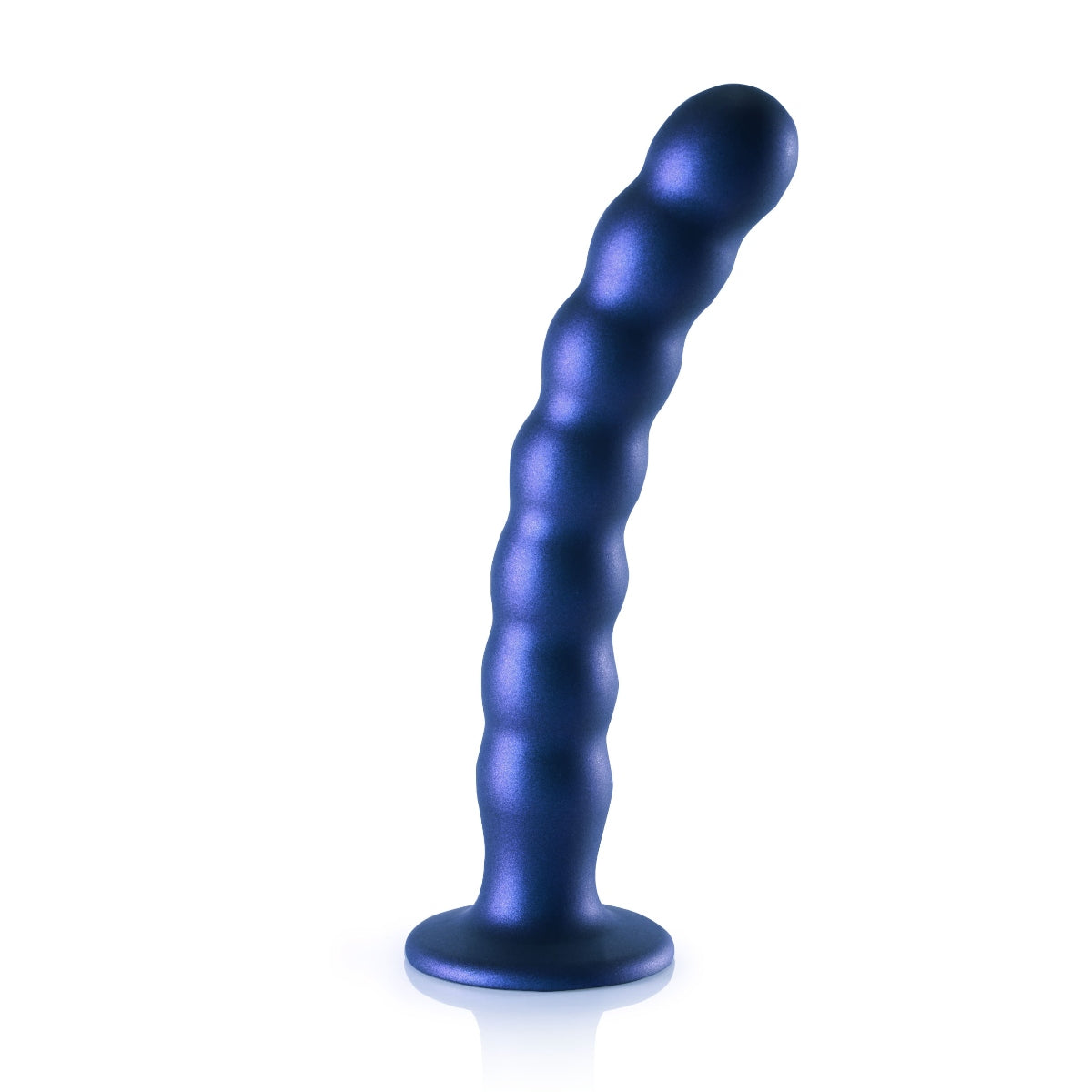 Ouch | Beaded Silicone G-Spot Dildo - 8 Inch Blue