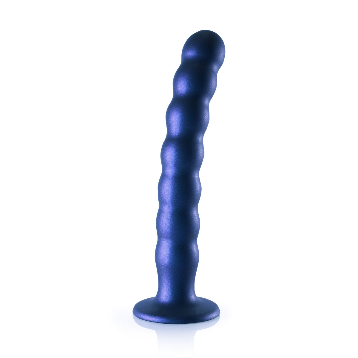 Ouch | Beaded Silicone G-Spot Dildo - 8 Inch Blue