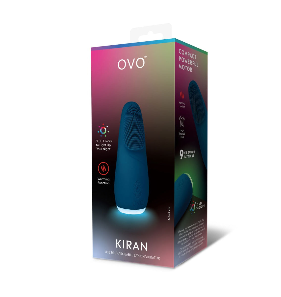 Lay-On Vibrating Ovo Kiran Lay-on Vibrator Blue    | Awaken My Sexuality