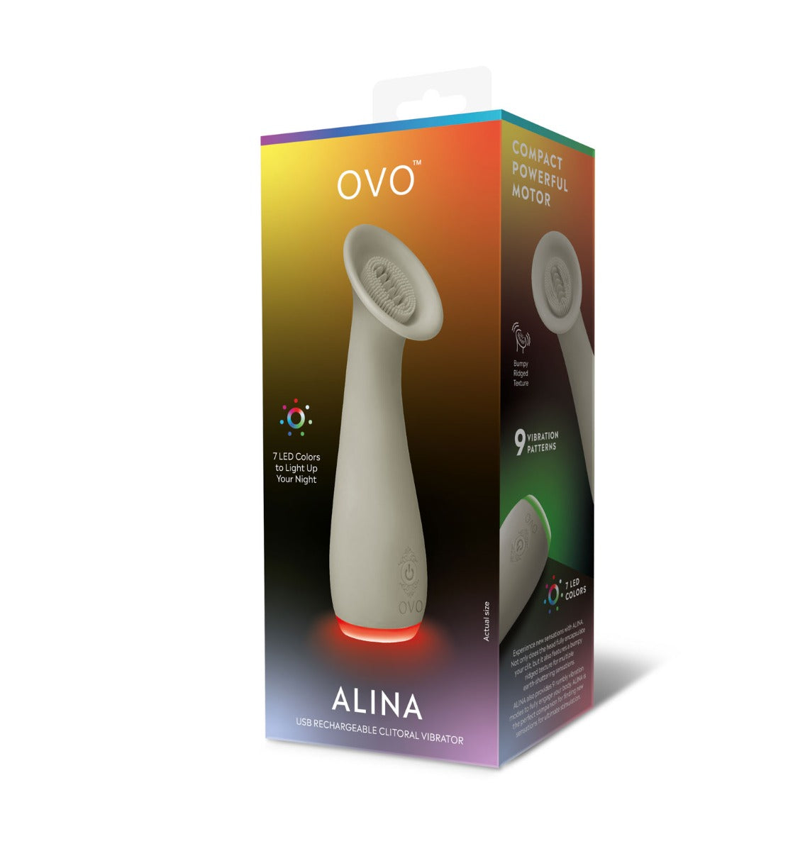  Ovo Alina Clitoral Vibrator Green Gray    | Awaken My Sexuality