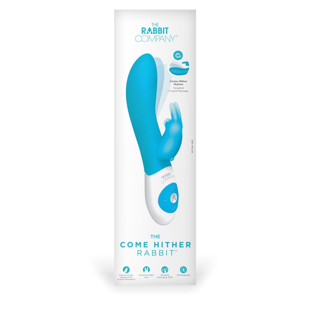 Rabbit Vibrator The Rabbit Company | The Come Hither Rabbit  - Blue    | Awaken My Sexuality