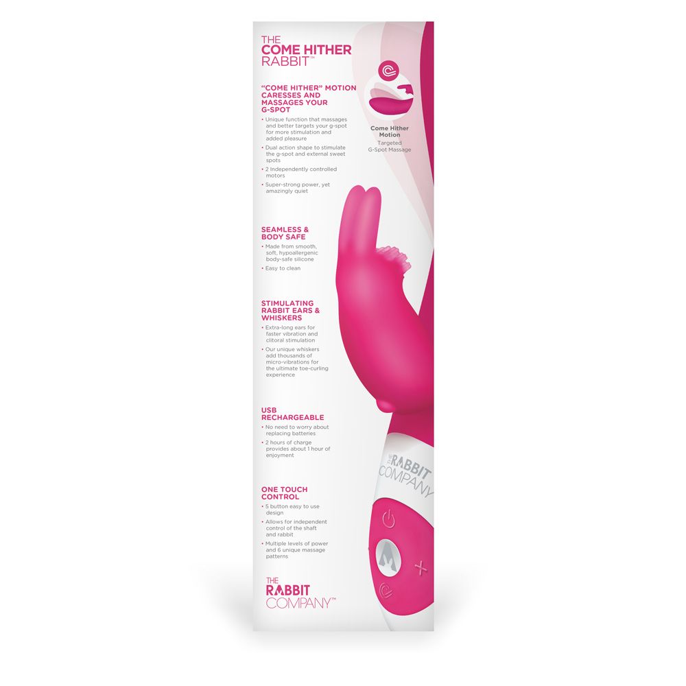 Rabbit Vibrator The Rabbit Company | The Come Hither Rabbit - Hot Pink    | Awaken My Sexuality