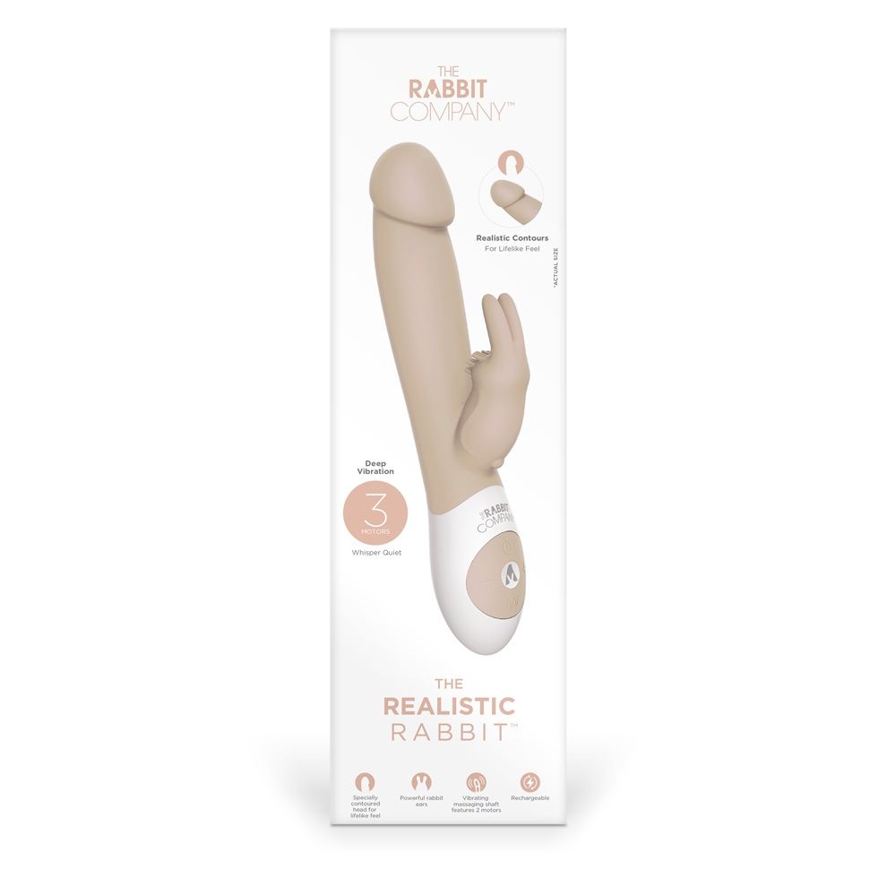 Rabbit Vibrator The Rabbit Company | Realistic Rabbit - Flesh    | Awaken My Sexuality