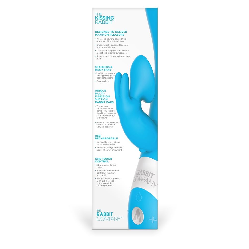 Rabbit Vibrator The Rabbit Company | Kissing Rabbit - Blue    | Awaken My Sexuality