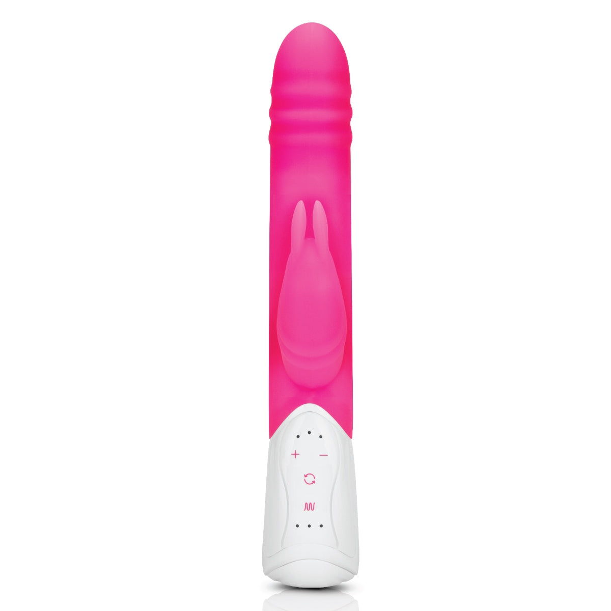 Rabbit Vibrator Rabbit Essentials RR Rechargeable Double Penetration Rabbit | Hot Pink    | Awaken My Sexuality