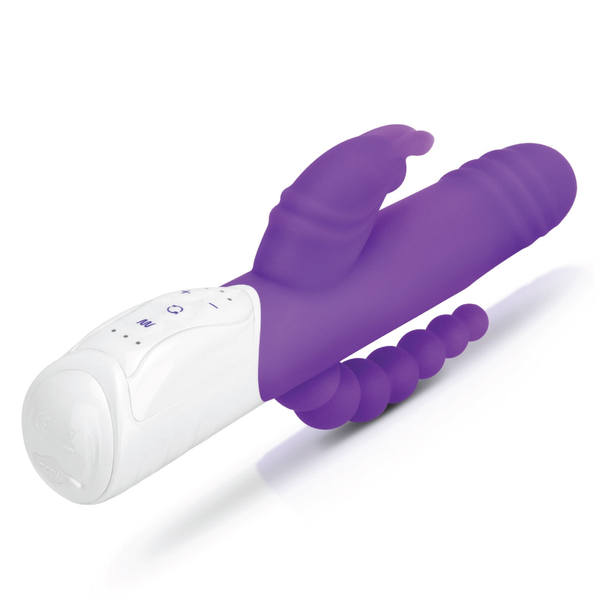 Rabbit Vibrator Rabbit Essentials RR Rechargeable Double Penetration Rabbit |Purple    | Awaken My Sexuality