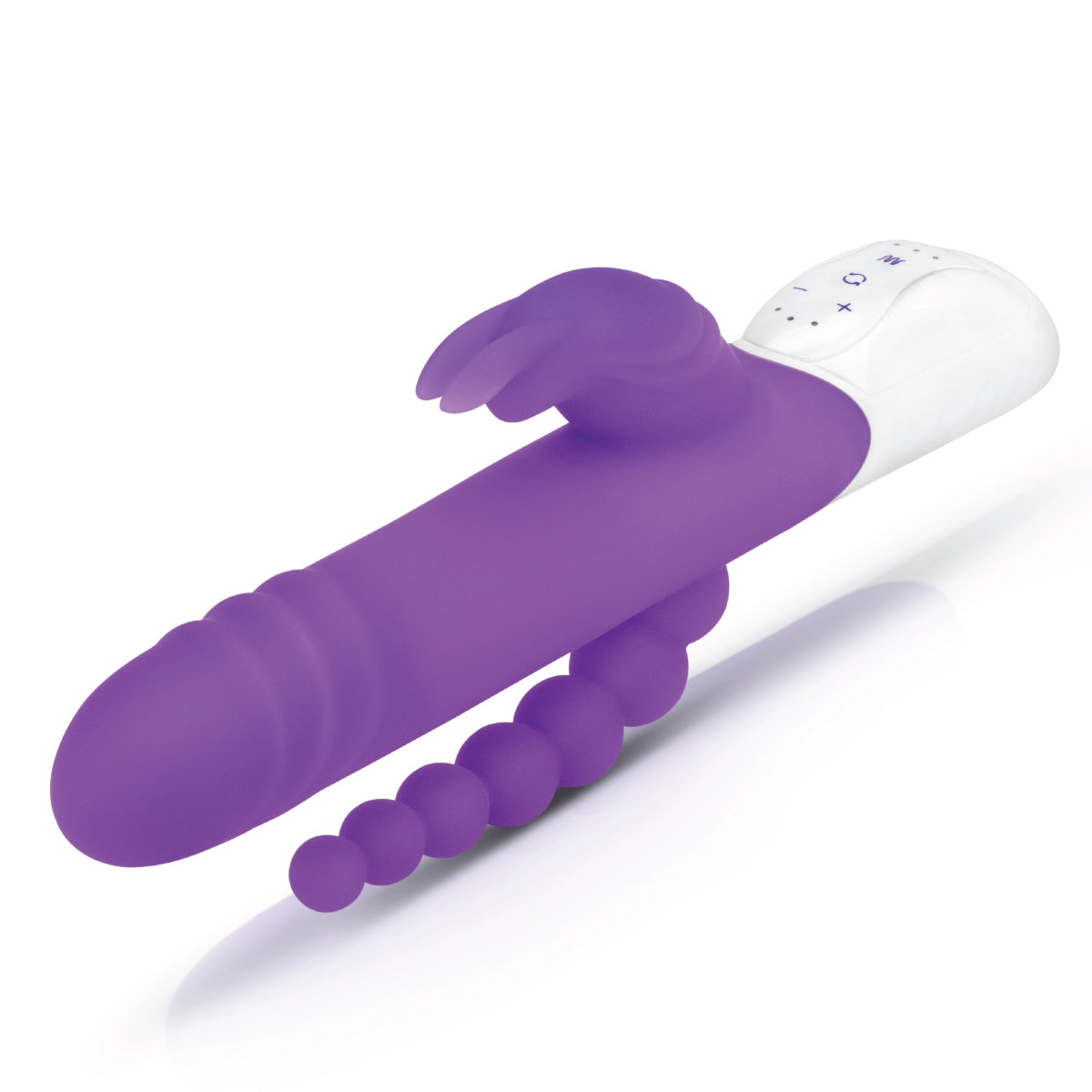 Rabbit Vibrator Rabbit Essentials RR Rechargeable Double Penetration Rabbit |Purple    | Awaken My Sexuality