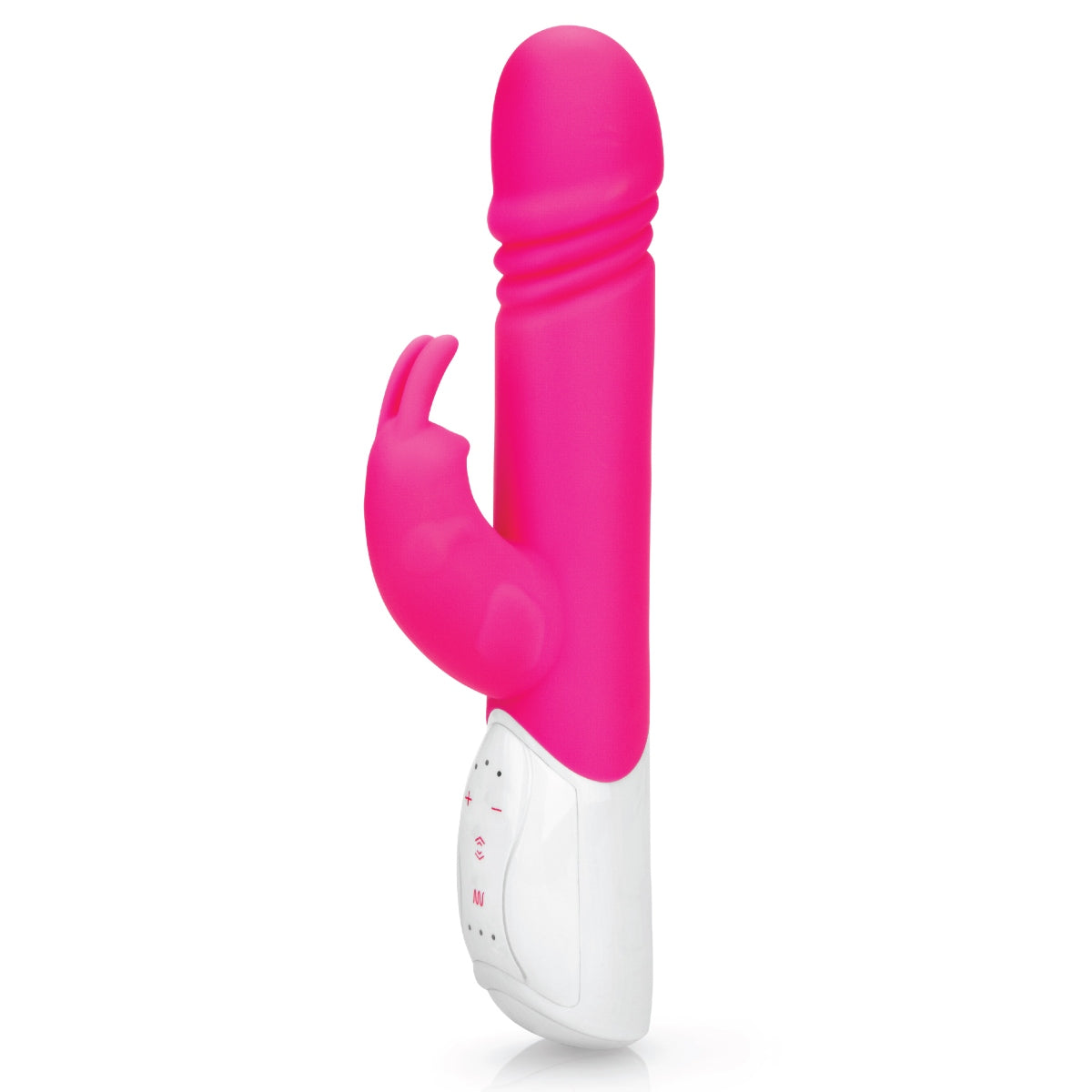 Rabbit Vibrator Rabbit Essentials RR Rechargeable Thrusting Rabbit Vibrator | Hot Pink    | Awaken My Sexuality