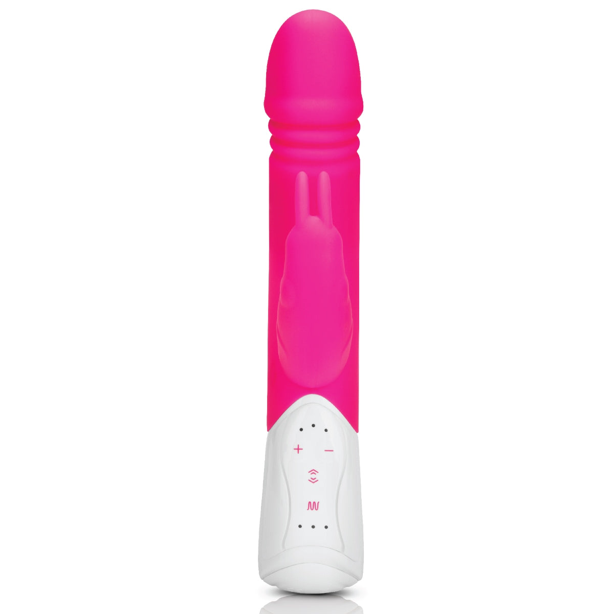 Rabbit Vibrator Rabbit Essentials RR Rechargeable Thrusting Rabbit Vibrator | Hot Pink    | Awaken My Sexuality