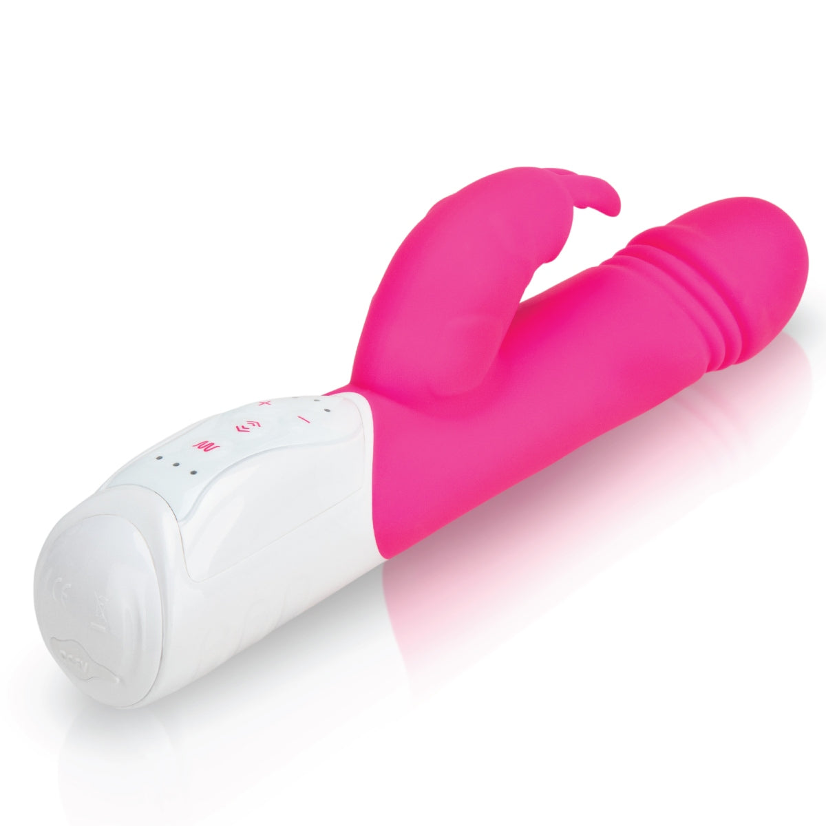 Rabbit Vibrator Rabbit Essentials RR Rechargeable Thrusting Rabbit Vibrator | Hot Pink    | Awaken My Sexuality