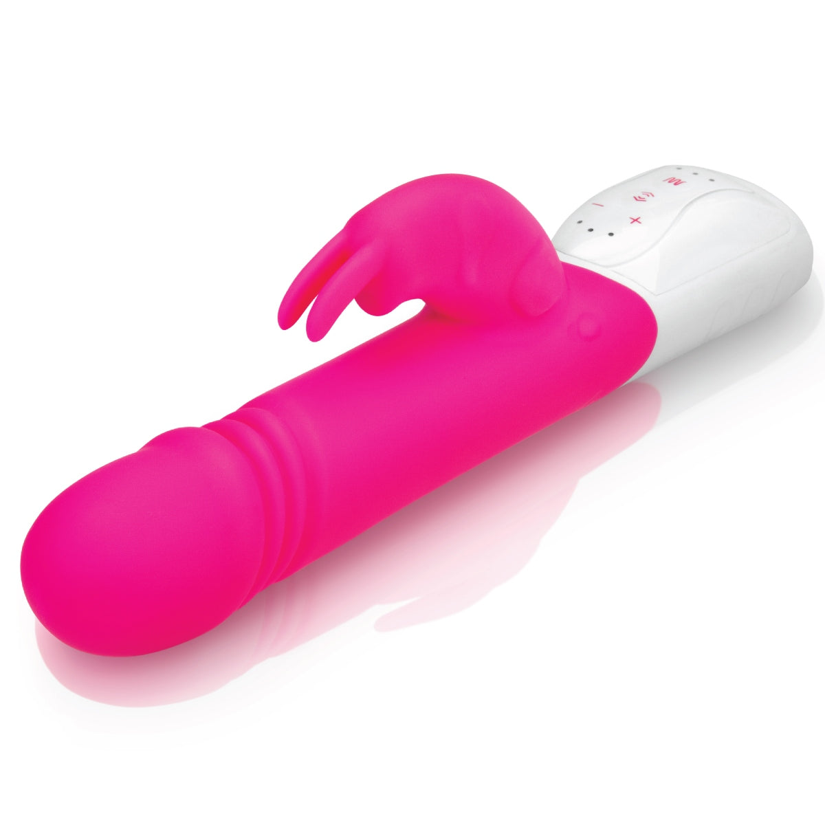 Rabbit Vibrator Rabbit Essentials RR Rechargeable Thrusting Rabbit Vibrator | Hot Pink    | Awaken My Sexuality