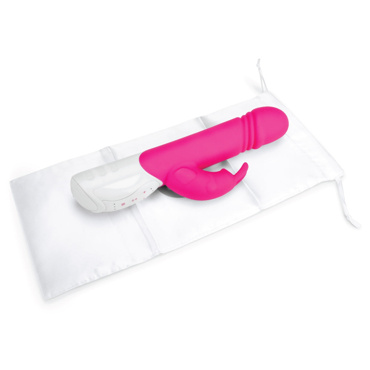 Rabbit Vibrator Rabbit Essentials RR Rechargeable Thrusting Rabbit Vibrator | Hot Pink    | Awaken My Sexuality