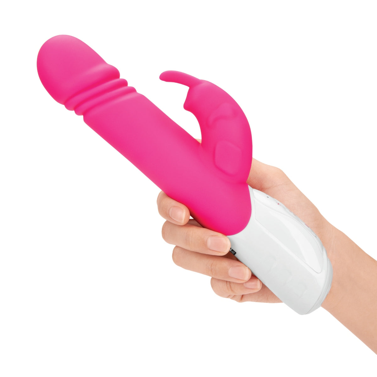 Rabbit Vibrator Rabbit Essentials RR Rechargeable Thrusting Rabbit Vibrator | Hot Pink    | Awaken My Sexuality