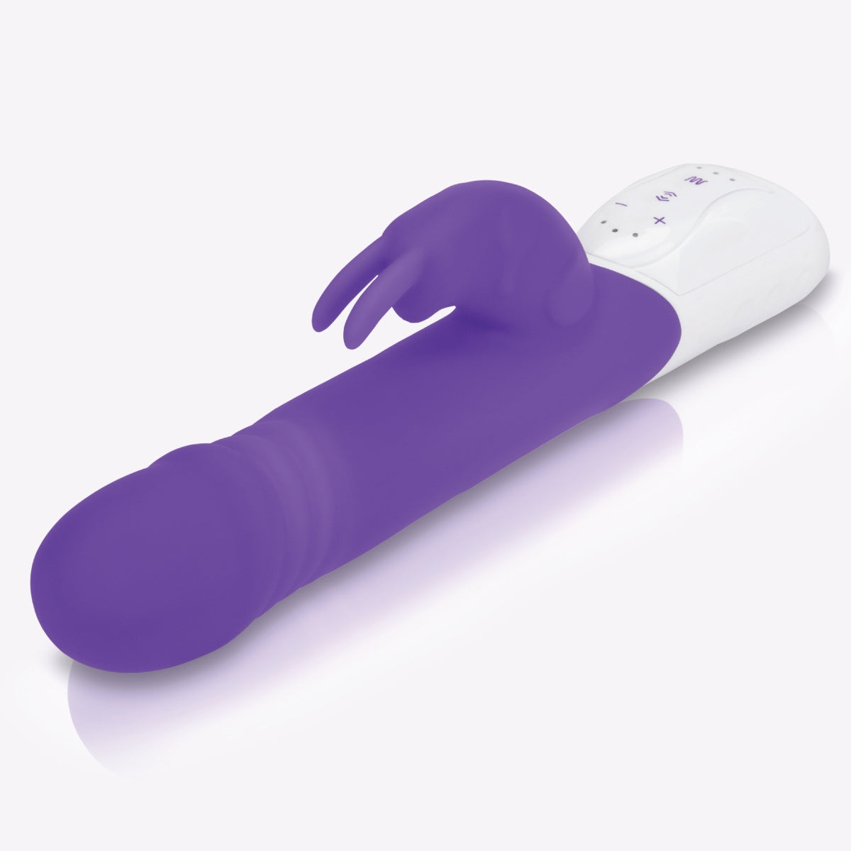 Rabbit Vibrator Rabbit Essentials RR Rechargeable Thrusting Rabbit Vibrator | Purple    | Awaken My Sexuality