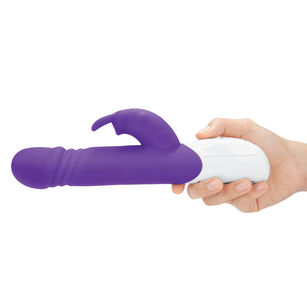 Rabbit Vibrator Rabbit Essentials RR Rechargeable Thrusting Rabbit Vibrator | Purple    | Awaken My Sexuality