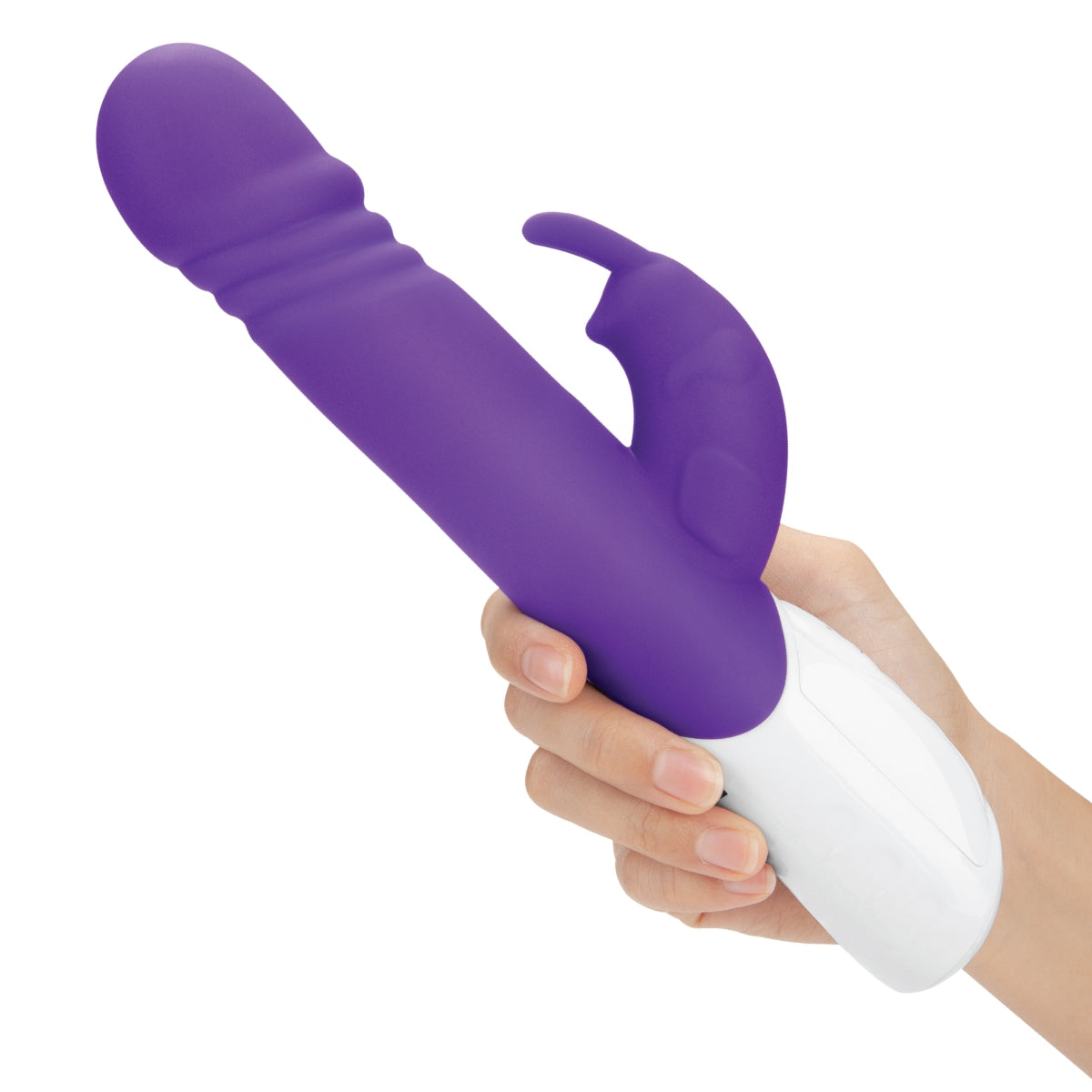 Rabbit Vibrator Rabbit Essentials RR Rechargeable Thrusting Rabbit Vibrator | Purple    | Awaken My Sexuality