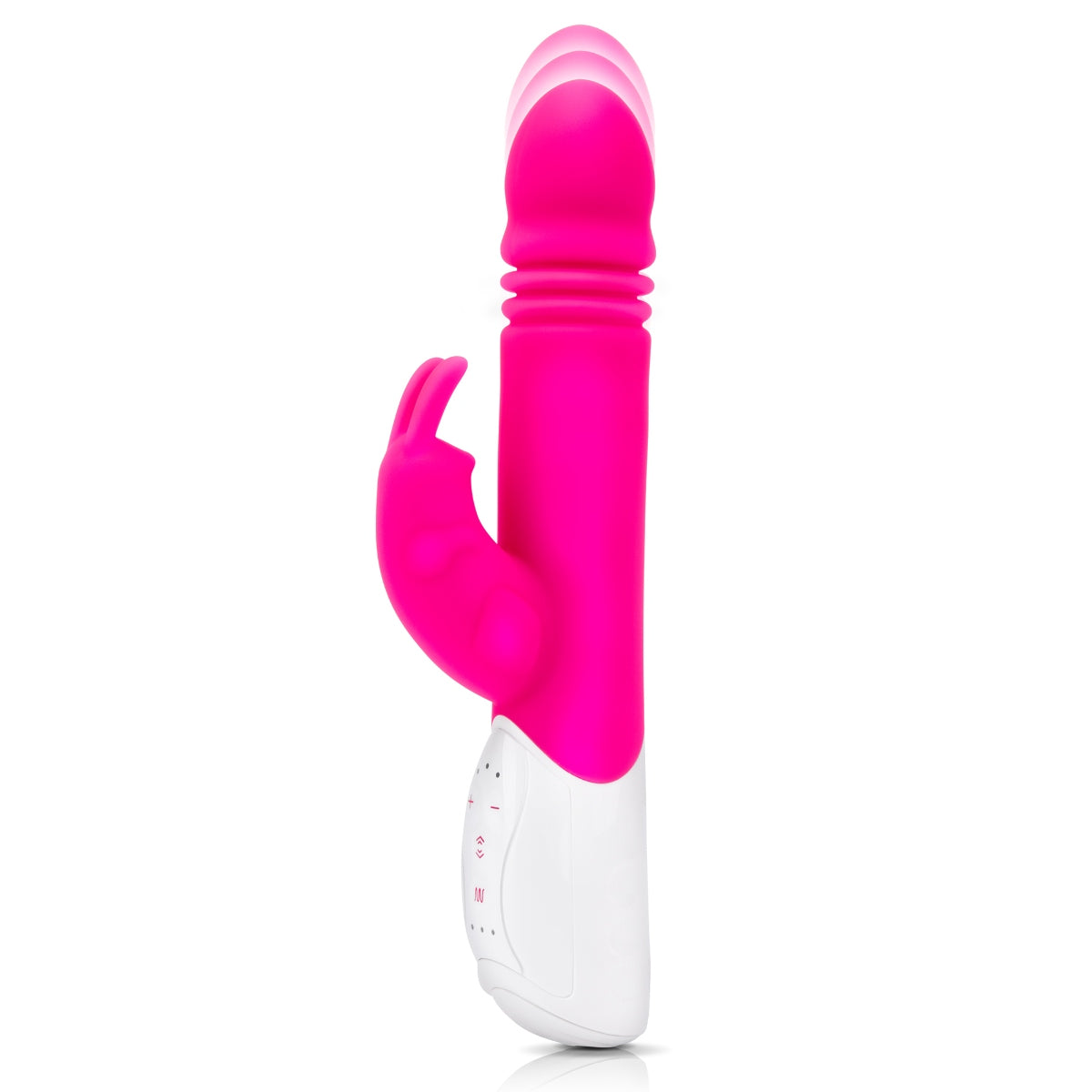 Rabbit Vibrator Rabbit Essentials RR Rechargeable G Spot Thrusting Rabbit Vibrator | Hot Pink    | Awaken My Sexuality