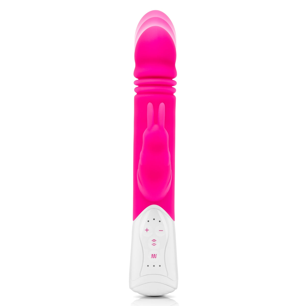 Rabbit Vibrator Rabbit Essentials RR Rechargeable G Spot Thrusting Rabbit Vibrator | Hot Pink    | Awaken My Sexuality