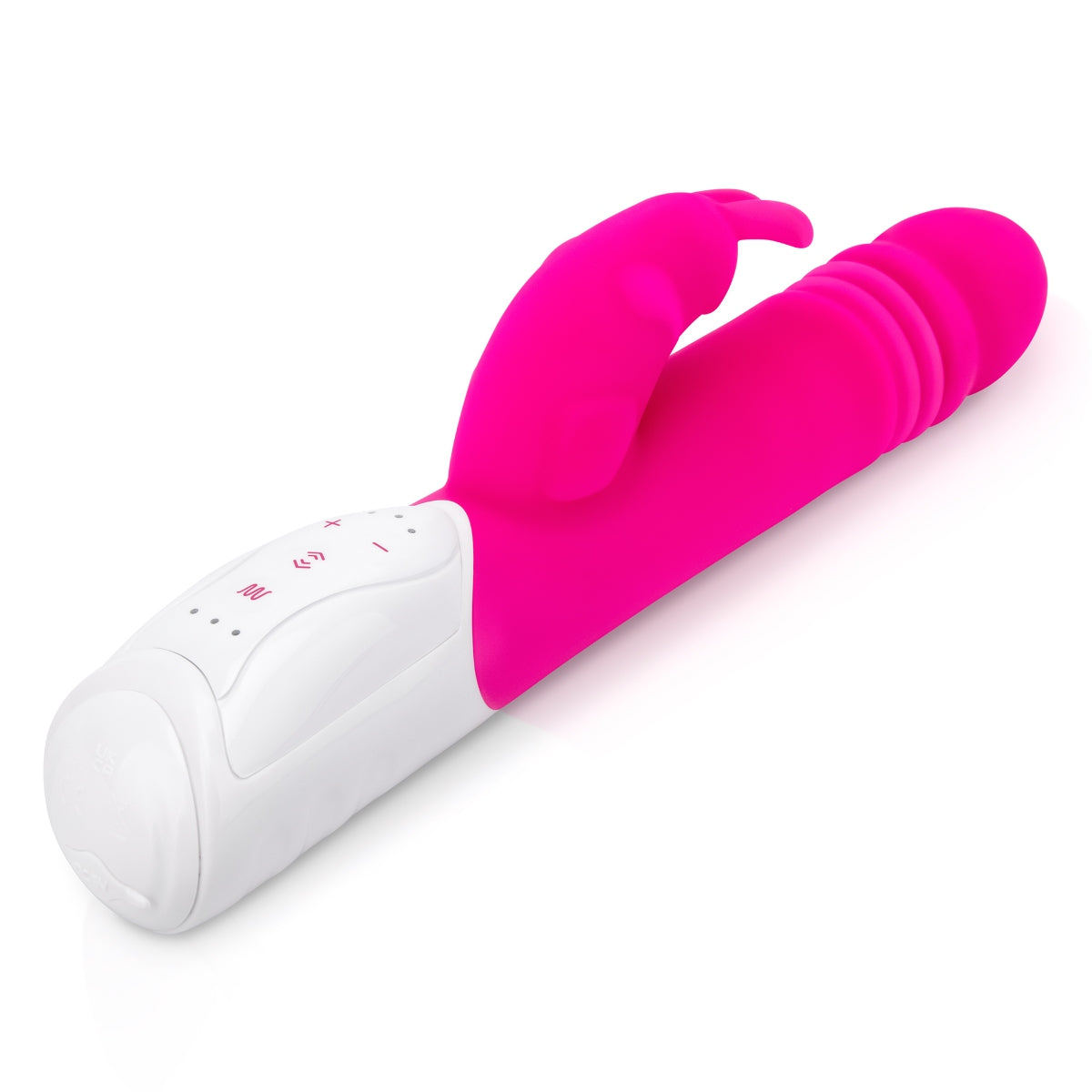 Rabbit Vibrator Rabbit Essentials RR Rechargeable G Spot Thrusting Rabbit Vibrator | Hot Pink    | Awaken My Sexuality