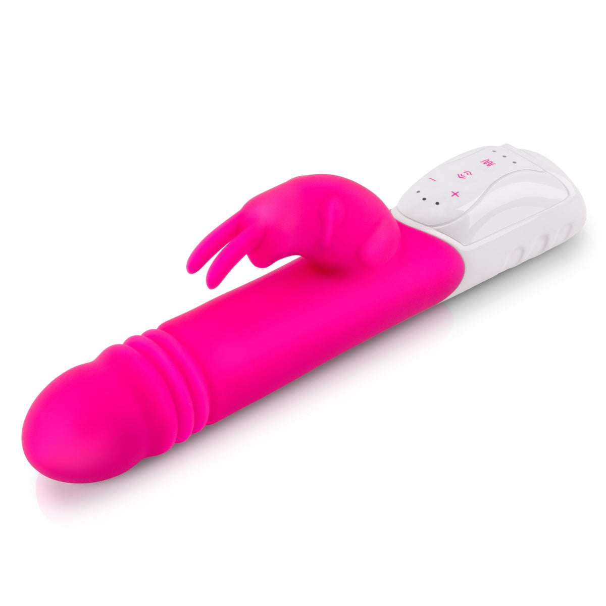 Rabbit Vibrator Rabbit Essentials RR Rechargeable G Spot Thrusting Rabbit Vibrator | Hot Pink    | Awaken My Sexuality