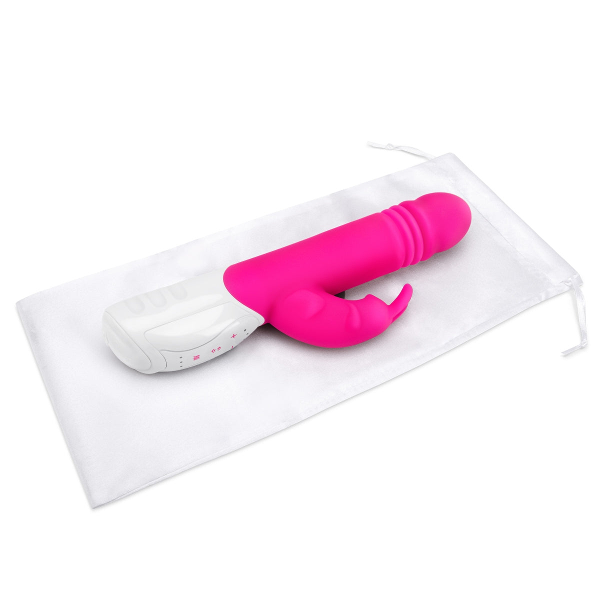 Rabbit Vibrator Rabbit Essentials RR Rechargeable G Spot Thrusting Rabbit Vibrator | Hot Pink    | Awaken My Sexuality