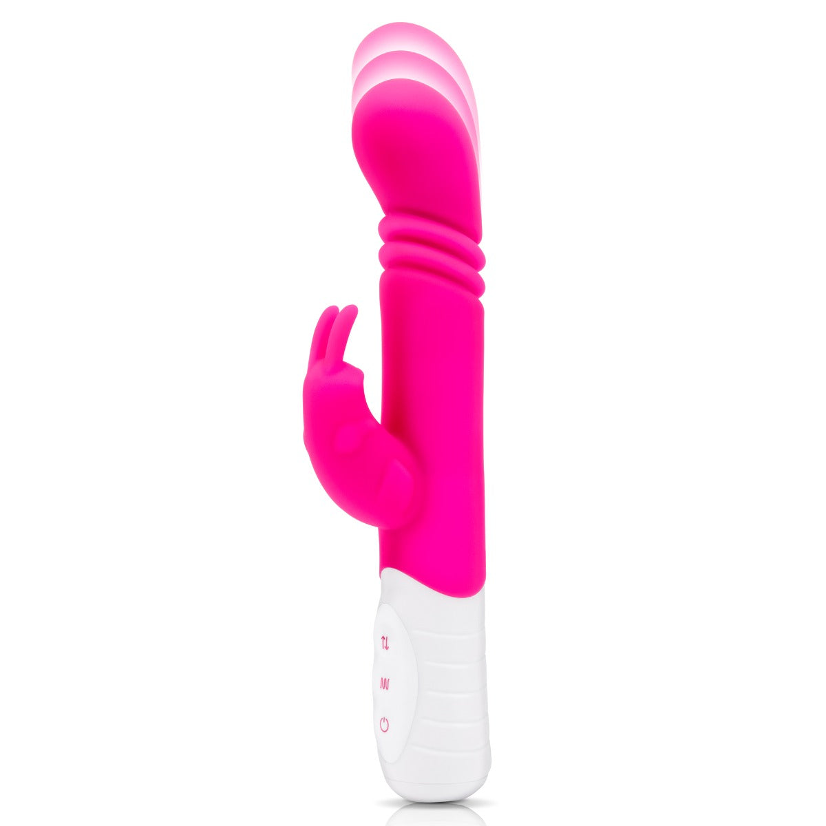 Rabbit Vibrator Rabbit Essentials | Rechargeable Slim Shaft thrusting G Spot Rabbit Vibrator Pink    | Awaken My Sexuality