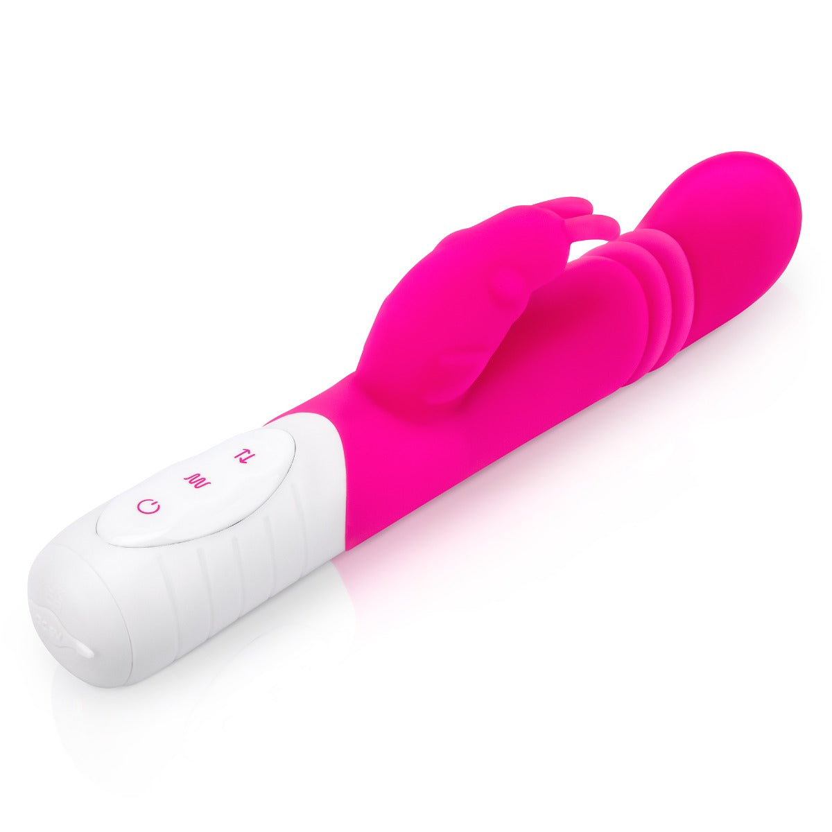 Rabbit Vibrator Rabbit Essentials | Rechargeable Slim Shaft thrusting G Spot Rabbit Vibrator Pink    | Awaken My Sexuality