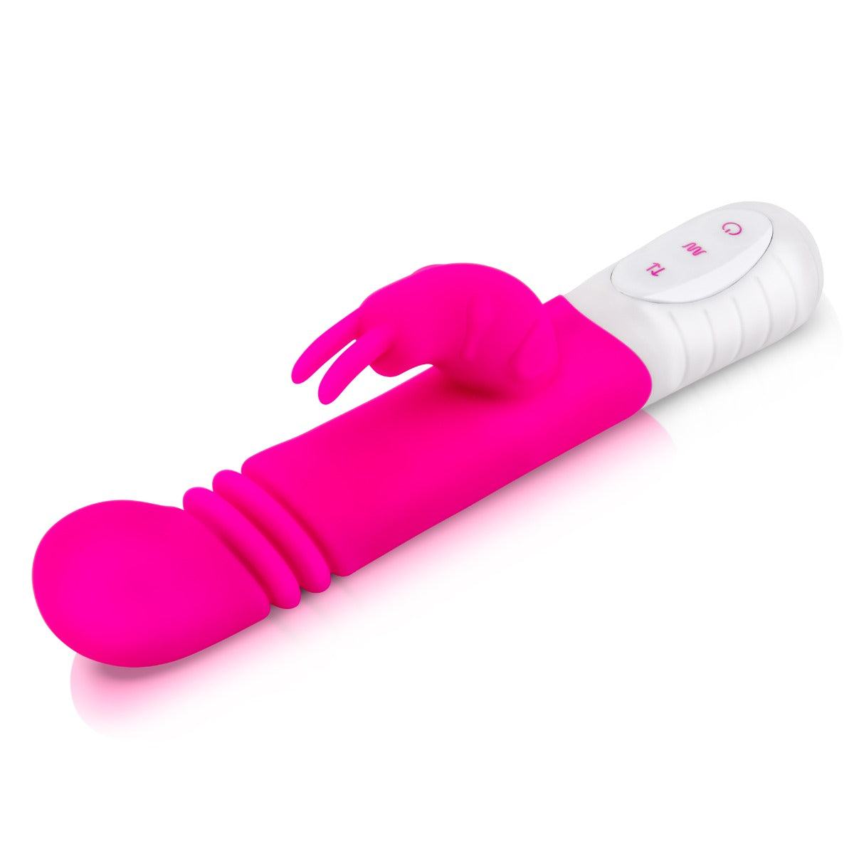 Rabbit Vibrator Rabbit Essentials | Rechargeable Slim Shaft thrusting G Spot Rabbit Vibrator Pink    | Awaken My Sexuality