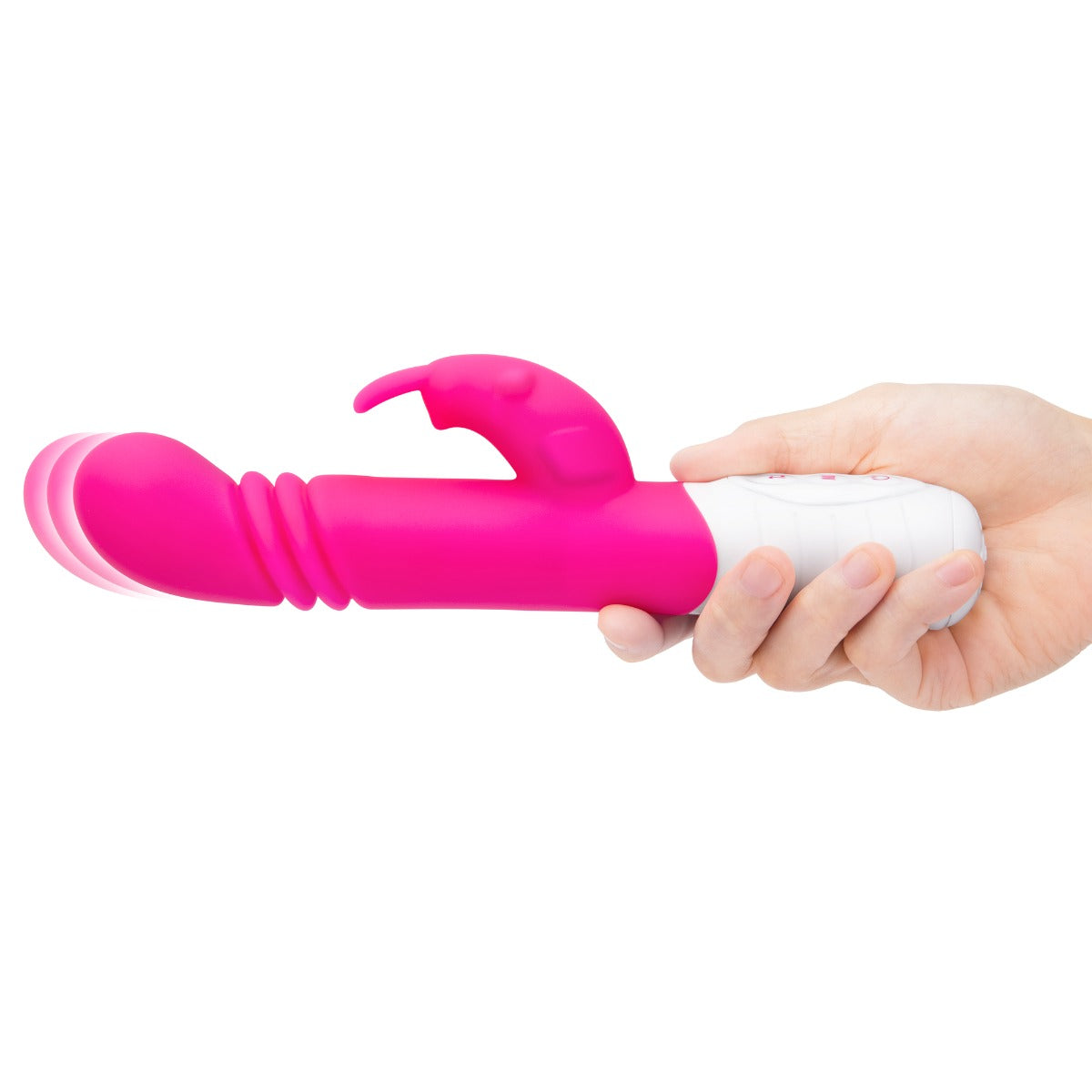 Rabbit Vibrator Rabbit Essentials | Rechargeable Slim Shaft thrusting G Spot Rabbit Vibrator Pink    | Awaken My Sexuality