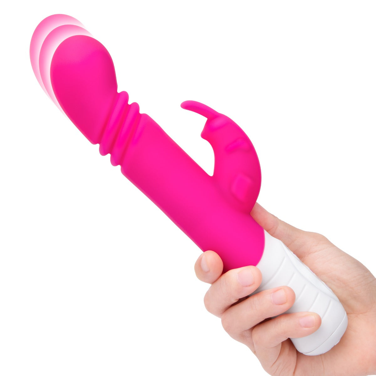 Rabbit Vibrator Rabbit Essentials | Rechargeable Slim Shaft thrusting G Spot Rabbit Vibrator Pink    | Awaken My Sexuality