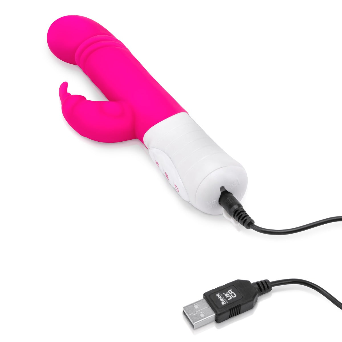 Rabbit Vibrator Rabbit Essentials | Rechargeable Slim Shaft thrusting G Spot Rabbit Vibrator Pink    | Awaken My Sexuality