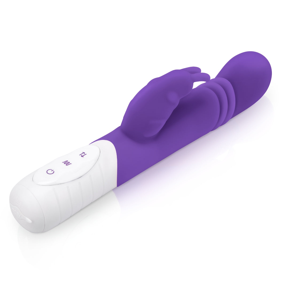 Rabbit Vibrator Rabbit Essentials | Rechargeable Slim Shaft thrusting G Spot Rabbit Vibrator - Purple    | Awaken My Sexuality