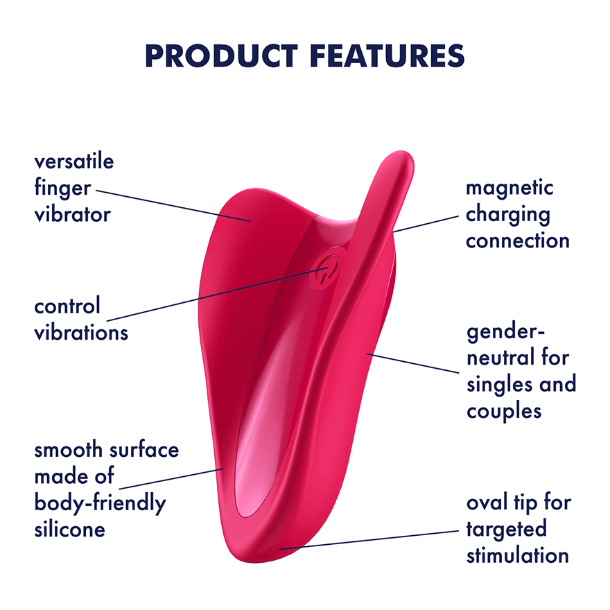  Satisfyer High Fly Finger Vibrator Red    | Awaken My Sexuality