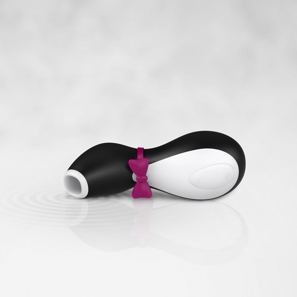 Clitoral Suction Satisfyer | Penguin Vibrator - Black/White    | Awaken My Sexuality