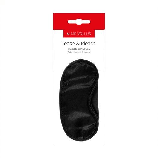  Me You Us | Tease And Please Padded Blindfold - Black    | Awaken My Sexuality