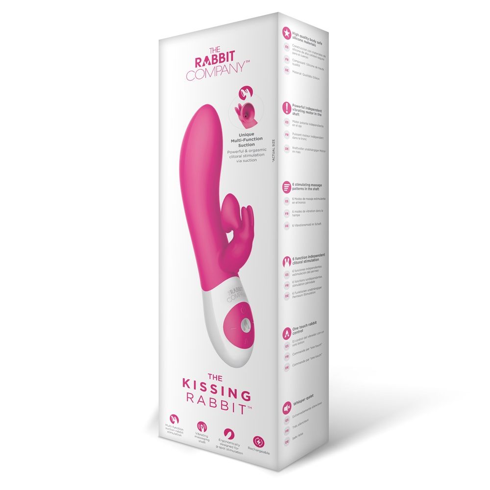 Rabbit Vibrator The Rabbit Company | Kissing Rabbit Hot Pink    | Awaken My Sexuality