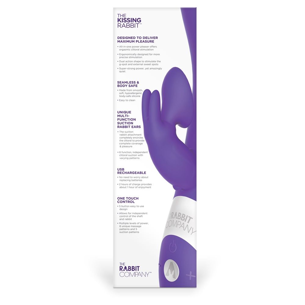 Rabbit Vibrator The Rabbit Company | Kissing Rabbit Purple    | Awaken My Sexuality