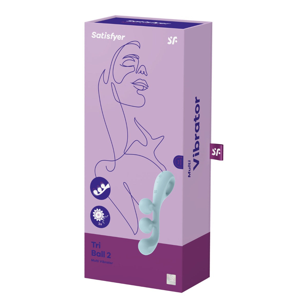 Multi Vibrator Satisfyer | Tri Ball 2 light - Blue    | Awaken My Sexuality